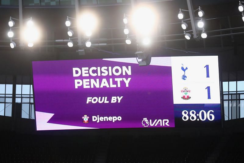 Two crucial decisions were made via VAR in the Tottenham Hotspur-Southampton game
